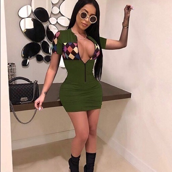 Color Block Dress - Picture 1 of 7